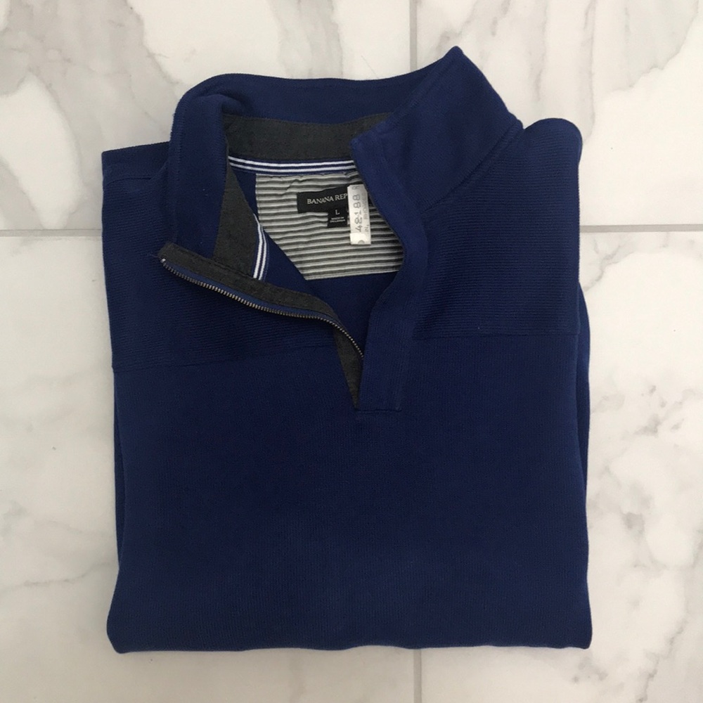 Half zip sweater.